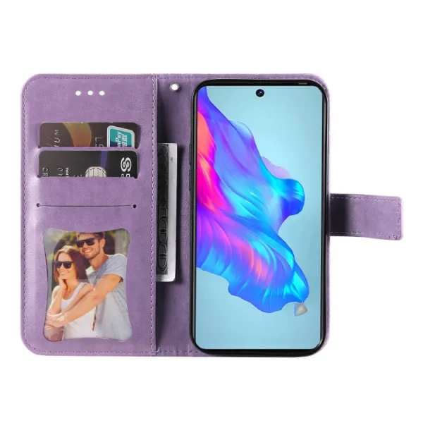 ART Peňaženkový kryt Tecno Camon 18 BLOOM fialový