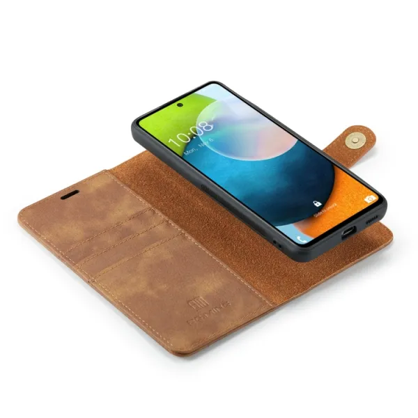 DG.MING Peňaženkový obal 2v1 Samsung Galaxy A53 5G hnedý