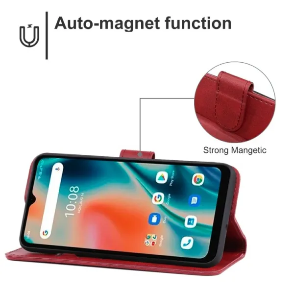 SMOOTH Peňaženkové puzdro Umidigi Bison X10 Pro červené