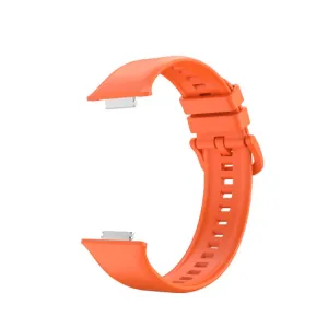 BUTTERFLY Silikónový remienok Huawei Watch Fit 2 oranžový