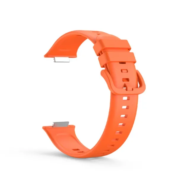 BUTTERFLY Silikónový remienok Huawei Watch Fit 2 oranžový