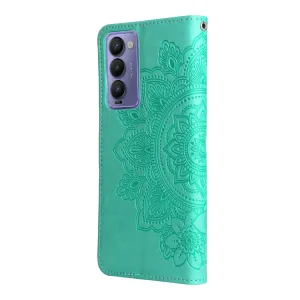 ART Peňaženkový kryt Tecno Camon 18 BLOOM zelený