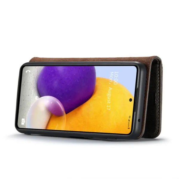 DG.MING Peňaženkový obal 2v1 Samsung Galaxy A73 5G šedý