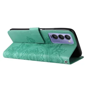 ART Peňaženkový kryt Tecno Camon 18 BLOOM zelený