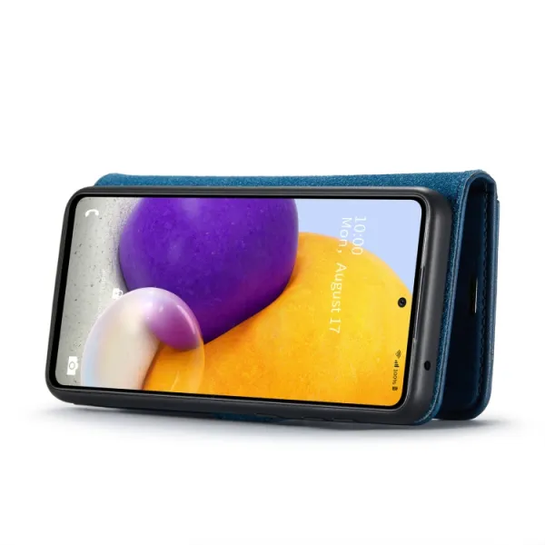 DG.MING Peňaženkový obal 2v1 Samsung Galaxy A73 5G modrý