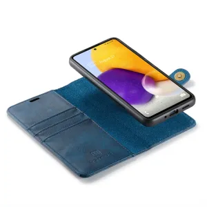DG.MING Peňaženkový obal 2v1 Samsung Galaxy A73 5G modrý