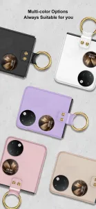 GKK HOOK Plastový kryt s držiakom Huawei P50 Pocket zlatý