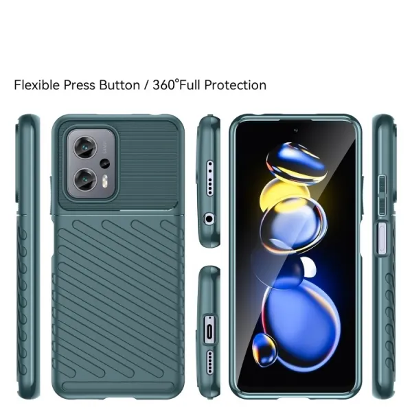 THUNDER Ochranný kryt Xiaomi Poco X4 GT zelený