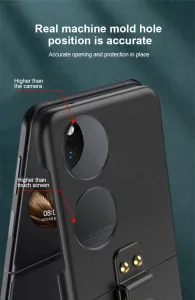 GKK HOOK Plastový kryt s držiakom Huawei P50 Pocket čierny