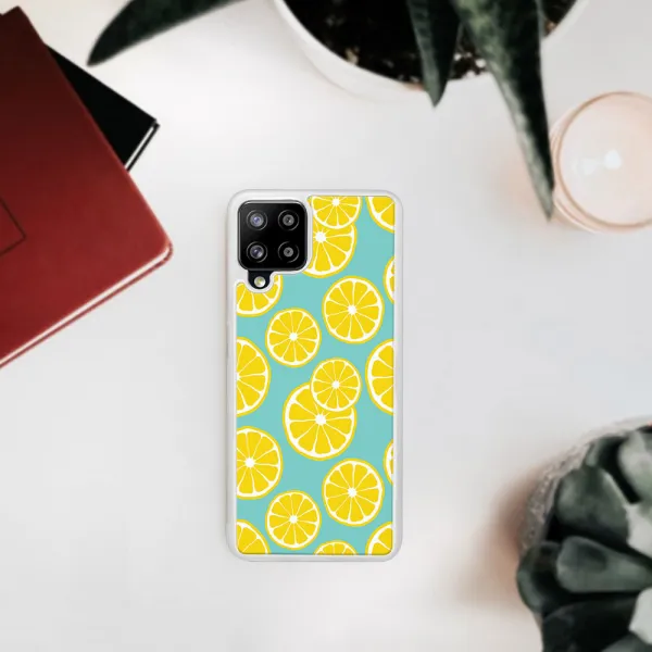 MY ART Silikónový obal Samsung Galaxy A22 LEMON (121)