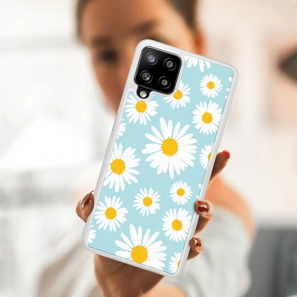 MY ART Silikónový obal Samsung Galaxy A22 CAMOMILE (124)
