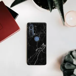 MY ART Silikónový obal Motorola Edge Plus BLACK MARBLE (142)
