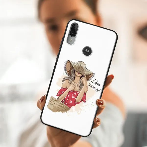 MY ART Silikónový obal Motorola Moto E6 Plus SUMMER (129)