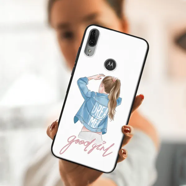 MY ART Silikónový obal Motorola Moto E6 Plus GOOD GIRL (130)