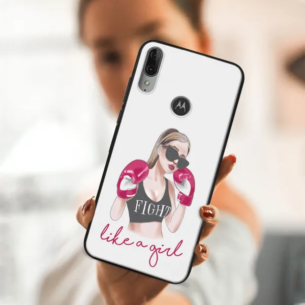 MY ART Silikónový obal Motorola Moto E6 Plus FIGHTER (133)