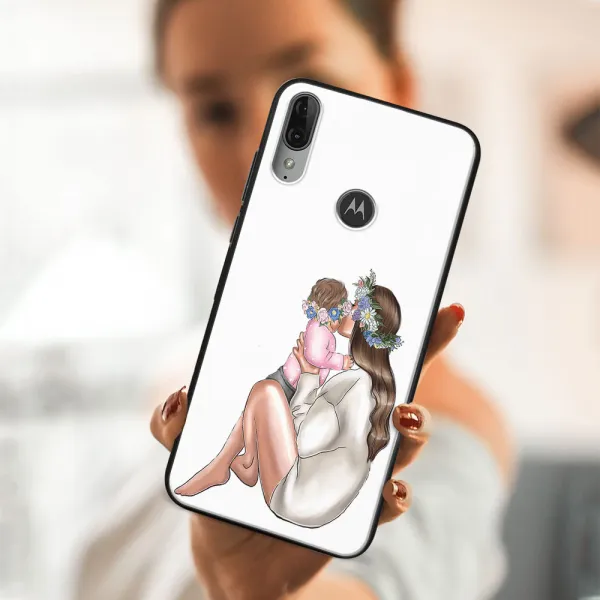 MY ART Silikónový obal Motorola Moto E6 Plus BABY GIRL (111)