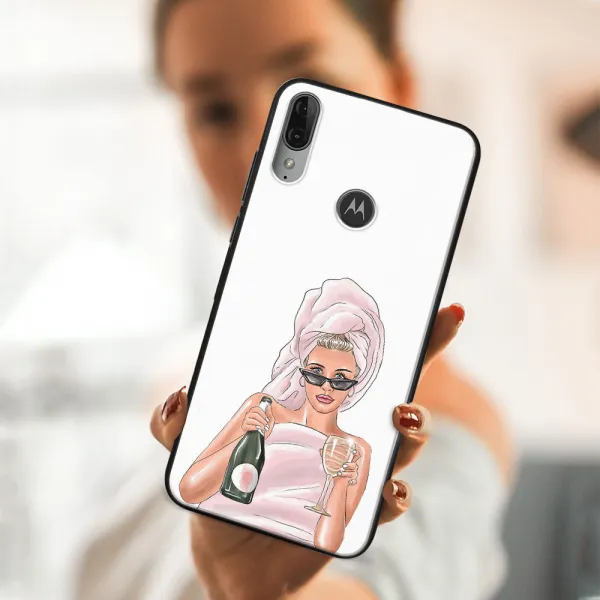 MY ART Silikónový obal Motorola Moto E6 Plus CHAMPAGNE (134)