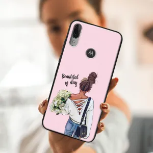 MY ART Silikónový obal Motorola Moto E6 Plus DAY (136)