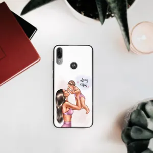 MY ART Silikónový obal Motorola Moto E6 Plus LOVING MOM (115)