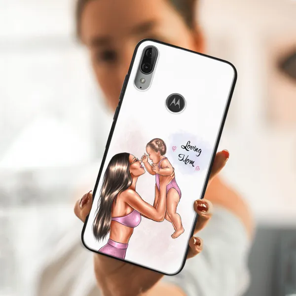 MY ART Silikónový obal Motorola Moto E6 Plus LOVING MOM (115)
