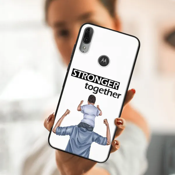 MY ART Silikónový obal Motorola Moto E6 Plus DADDY (116)