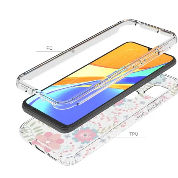DUAL ART Odolný kryt Xiaomi Redmi 9C FLOWERS