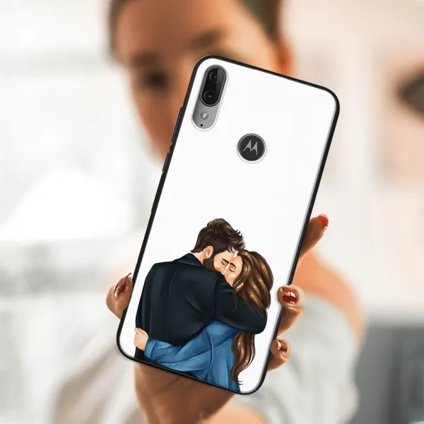 MY ART Silikónový obal Motorola Moto E6 Plus COUPLE (117)
