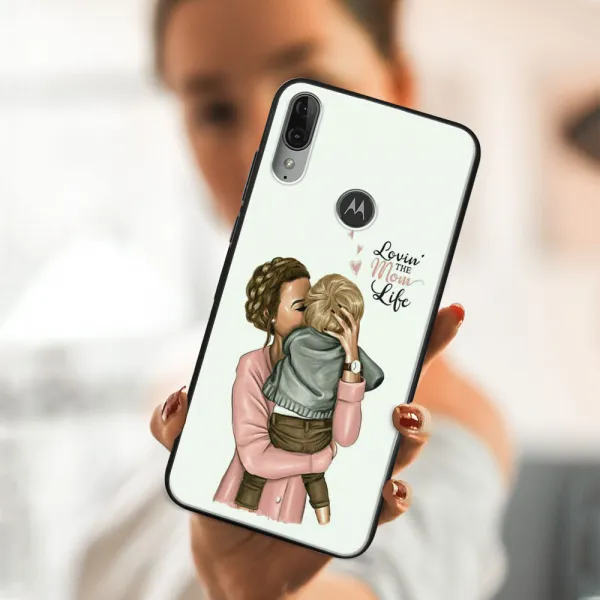 MY ART Silikónový obal Motorola Moto E6 Plus MOM LIFE (118)