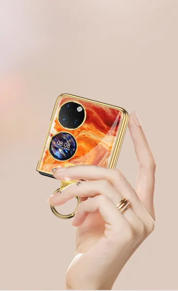 GKK GLASS Ochranný kryt s držiakom Huawei P50 Pocket FIRE