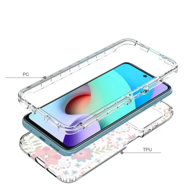 DUAL ART Odolný kryt Xiaomi Redmi 10 / Redmi 10 2022 FLOWERS
