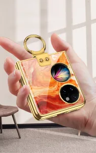 GKK GLASS Ochranný kryt s držiakom Huawei P50 Pocket FIRE
