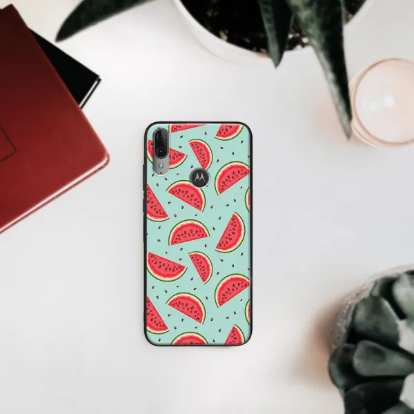 MY ART Silikónový obal Motorola Moto E6 Plus WATERMELON (120)