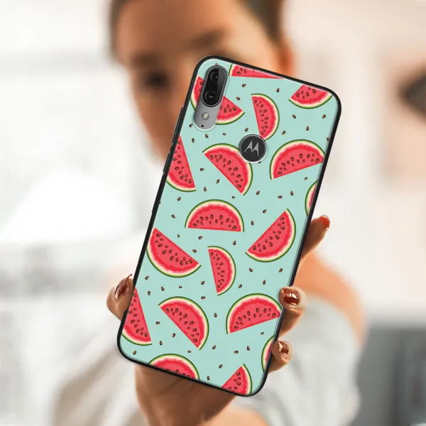 MY ART Silikónový obal Motorola Moto E6 Plus WATERMELON (120)