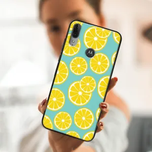 MY ART Silikónový obal Motorola Moto E6 Plus LEMON (121)