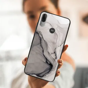 MY ART Silikónový obal Motorola Moto E6 Plus BLACK INK (146)