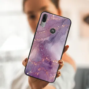 MY ART Silikónový obal Motorola Moto E6 Plus PURPLE (148)