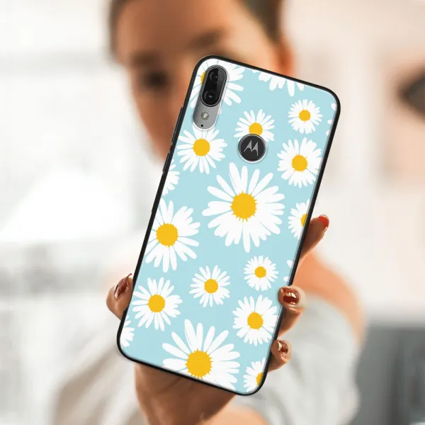 MY ART Silikónový obal Motorola Moto E6  Plus CAMOMILE (124)