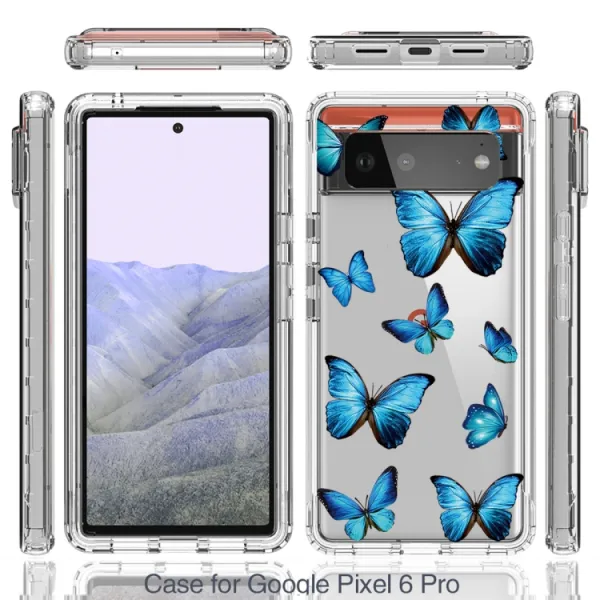DUAL ART Odolný kryt Google Pixel 6 Pro BUTTERFLY
