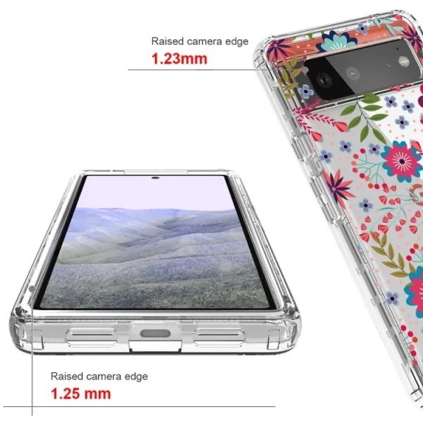 DUAL ART Odolný kryt Google Pixel 6 Pro FLOWERS
