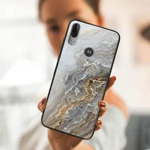 MY ART Silikónový obal Motorola Moto E6 Plus BEIGE (151)