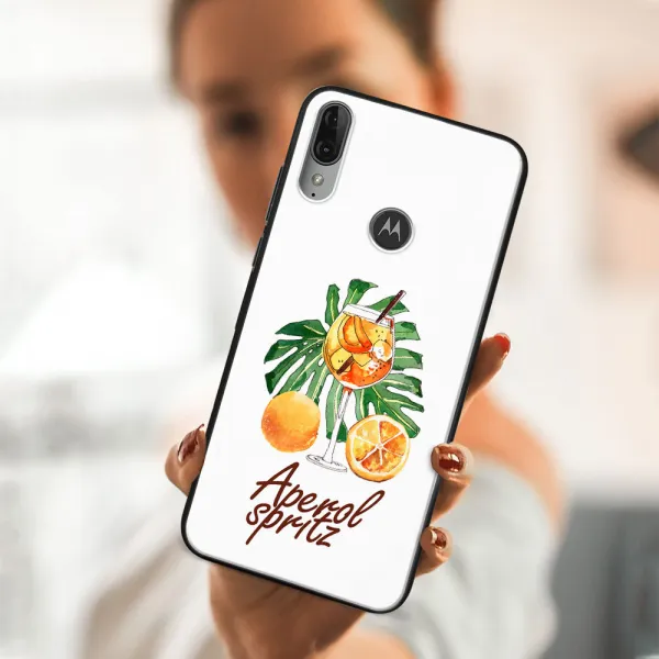 MY ART Silikónový obal Motorola Moto E6 Plus APEROL (127)