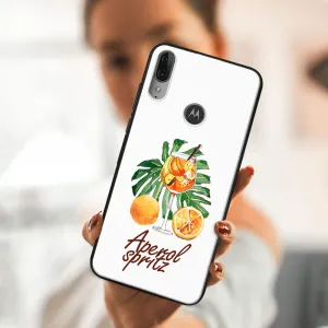 MY ART Silikónový obal Motorola Moto E6 Plus APEROL (127)