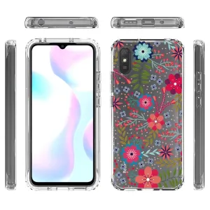 DUAL ART Odolný kryt Xiaomi Redmi 9A / 9AT FLOWERS