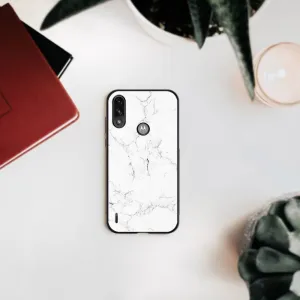MY ART Silikónový obal Motorola Moto Motorola Moto E7 Power / E7i Power WHITE MARBLE (144)