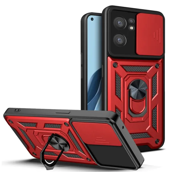 RING Ochranný obal pre Oppo Reno7 5G červený