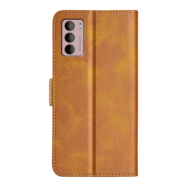 SIDE Peňaženkové puzdro Motorola Moto G42 svetlohnedé