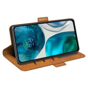 SIDE Peňaženkové puzdro Motorola Moto G42 svetlohnedé