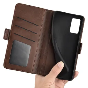SIDE Peňaženkové puzdro Motorola Moto G42 tmavohnedé