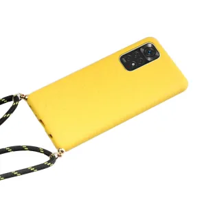ROPE Kryt so šnúrkou Xiaomi Redmi Note 11 / Note 11S žltý
