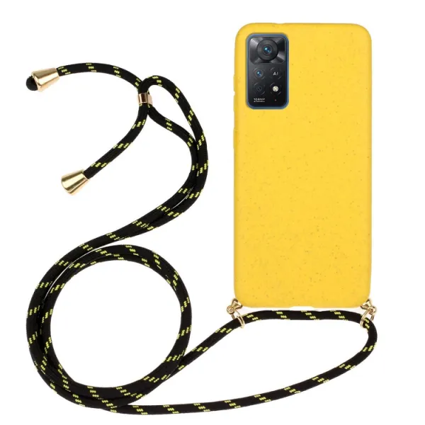 ROPE Kryt so šnúrkou Xiaomi Redmi Note 11 Pro / 11 Pro 5G žltý